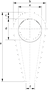 G-6416 Green Pin Short Bow Socket Technical Drawing